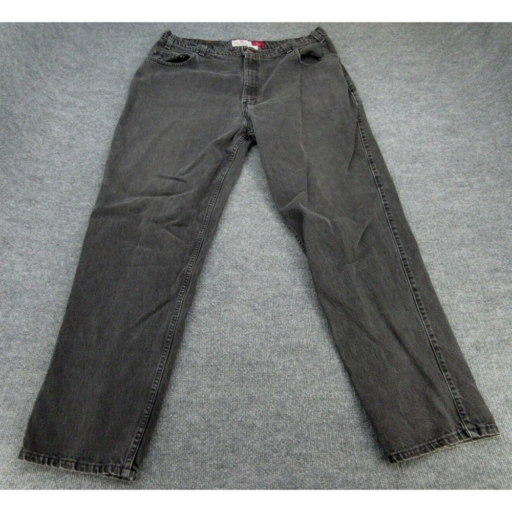 Levis Mens Jeans Loose Fit Faded Black Vintage 90s Tan Tab 545 W42 L34